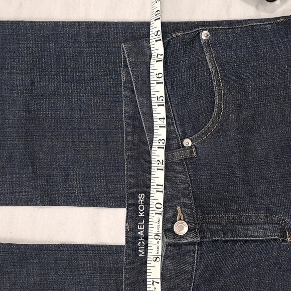 Michael Kors Sausalito Bootcut Jeans | Studded Low Rise Dark Wash | 12P NWT - Picture 5 of 10